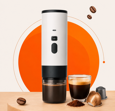 Portable Coffee Machine Wireless 3-in-1 for Ground Nespresso DolceGusto Capsule 15Bar 7800mAh Digital Display