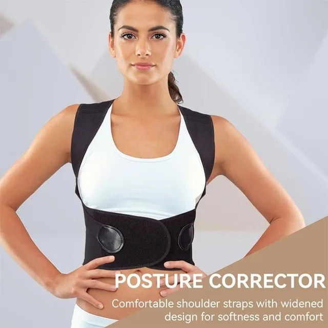 Posture Back Brace Adjustable Back Support Strap to Prevent Spinal Distortion and Hunchback Suitable for Men and Women