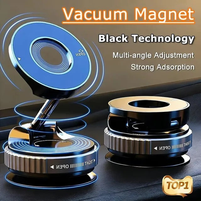 Magnetic Car Phone Holder 360 Degree Rotation Vacuum Adsorption Strong Suction Holder for Mobile PhoneCar