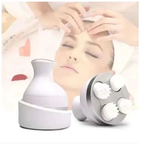 Electric Scalp Massager Rechargeable Cordless Head Massager 4 Silicone Heads Waterproof Deep Kneading Neck Body Relaxation Tool